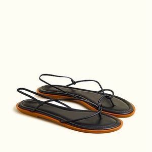 J. Crew Sorrento strappy sandals in leather in Black. Size 7.5. Brand new
